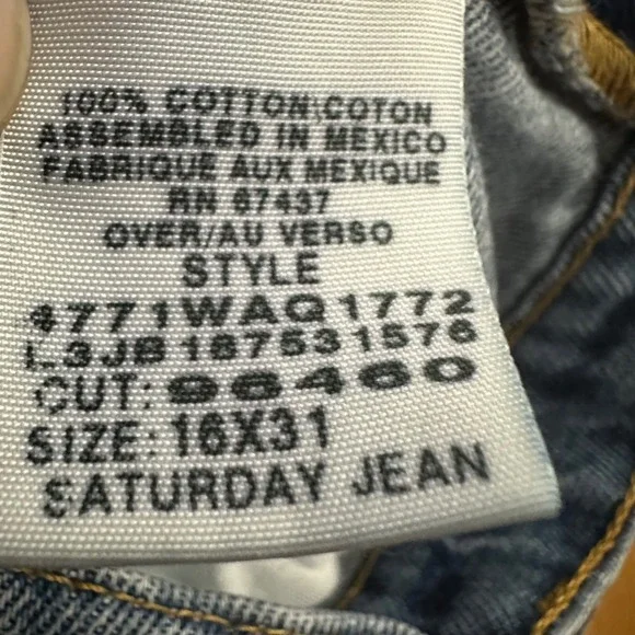 Vintage Polo‎ Jeans Co Ralph Lauren Women's Saturday 16x31 Y2K Straight Denim - Picture 6 of 12